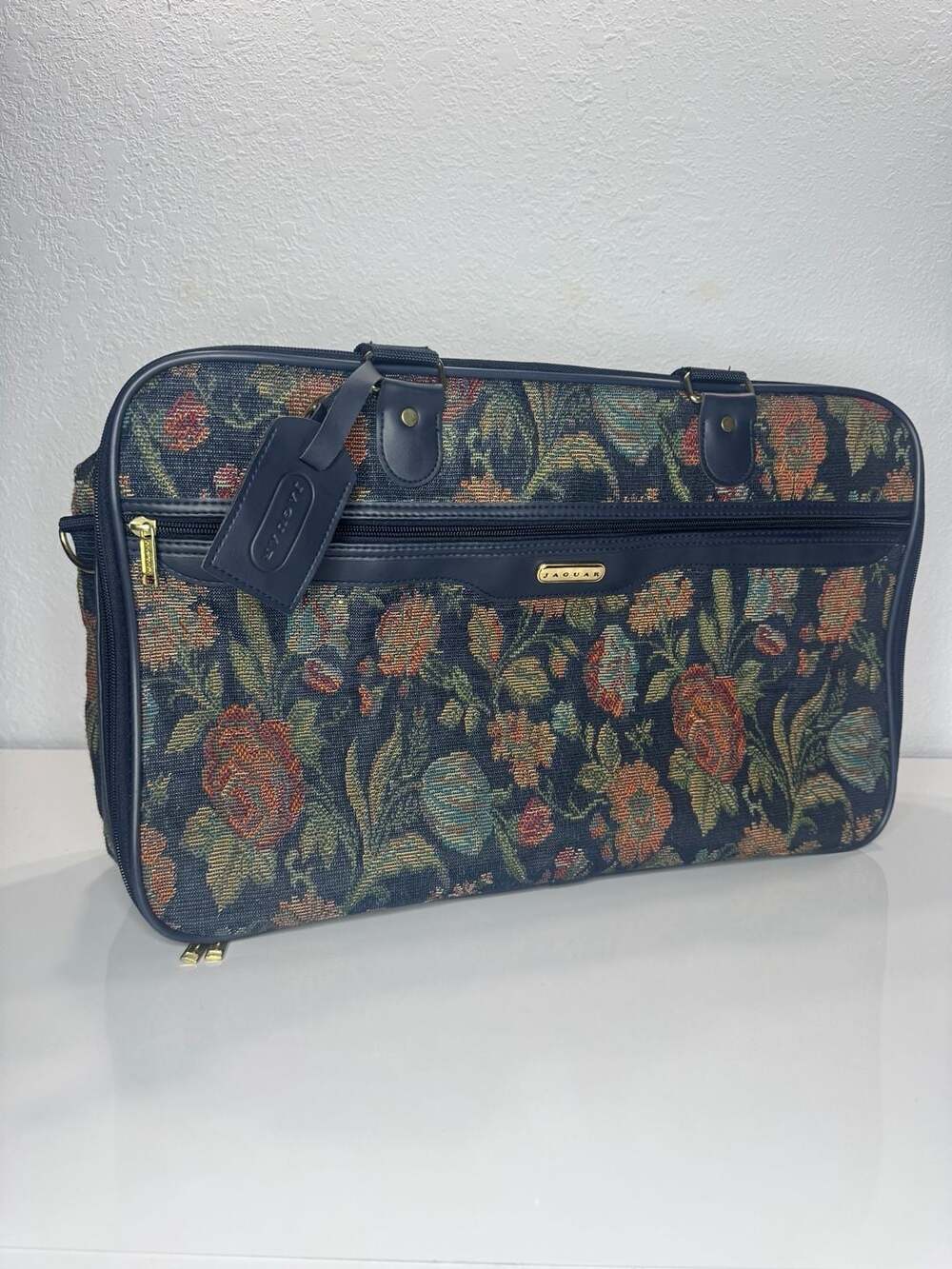 Vintage Floral Tapestry Weekender Carry On Duffle Bag | Grandmacore, Cottagecore